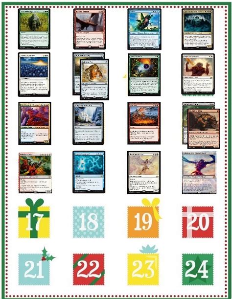 Magic cards advent calendar